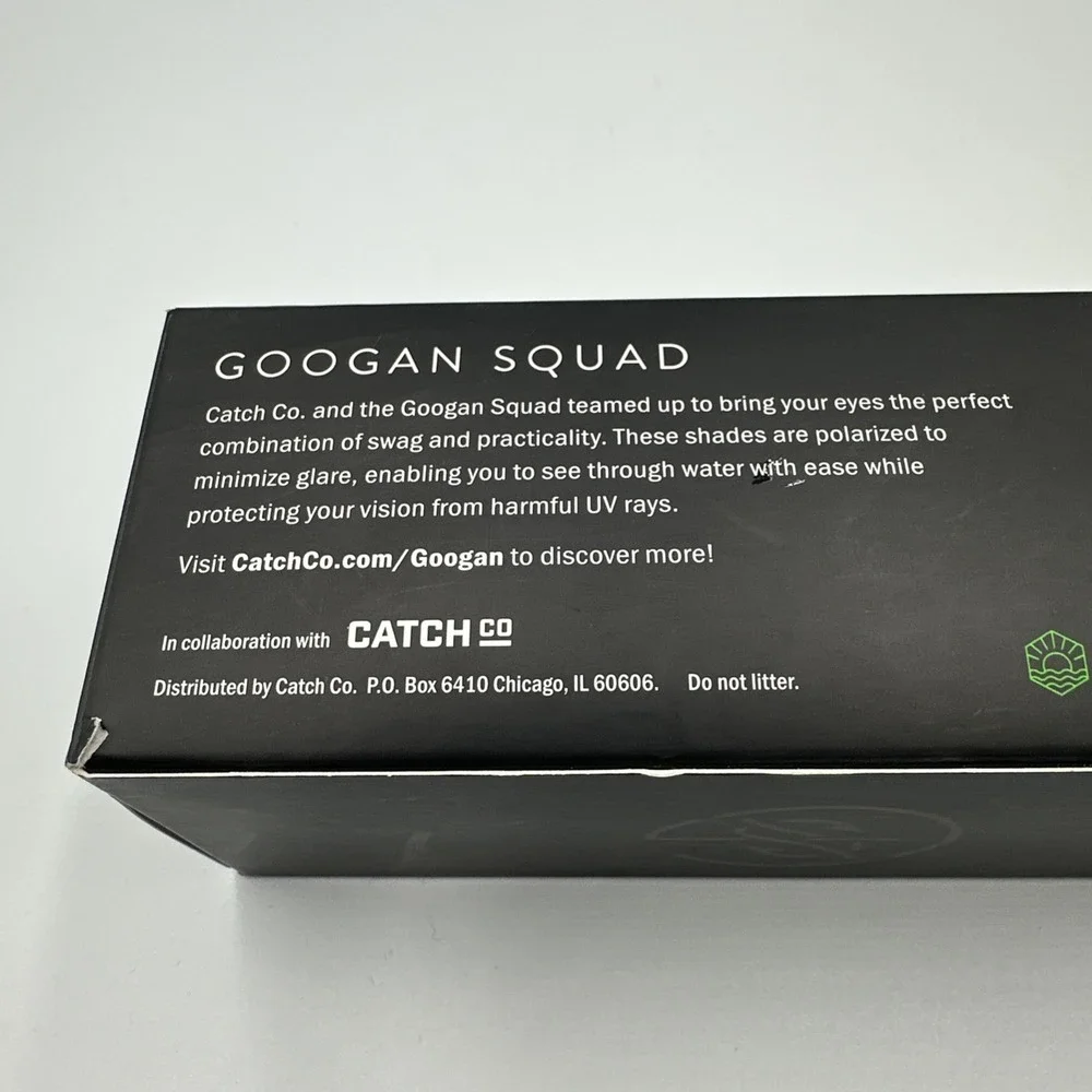 Googan Squad Mondo Optics Catch Co Smallie Spotters Green Lens Sunglasses *NEW*